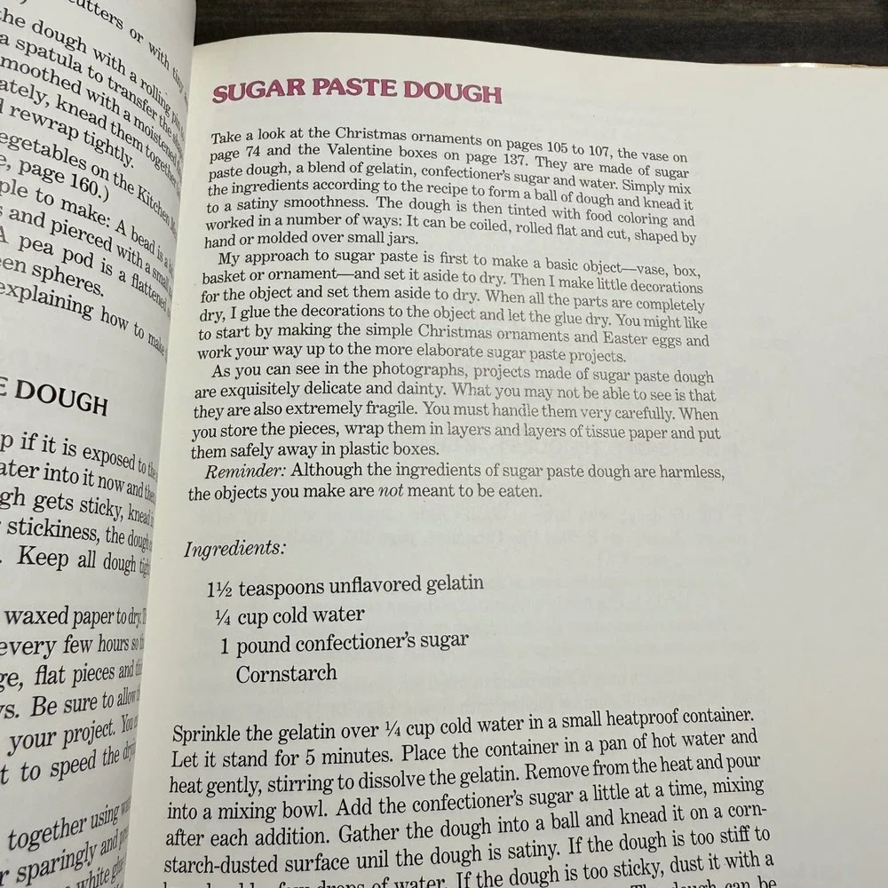 Woman's Day Dough Crafts‎ Book Lorraine Bodger Vintage 1983 Crafting